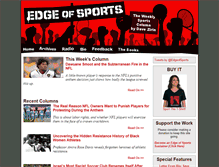 Tablet Screenshot of edgeofsports.com